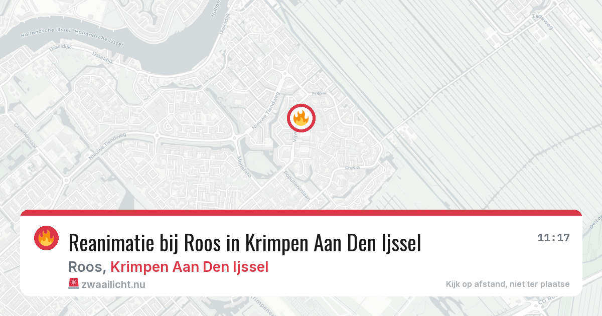 Reanimatie bij Roos in Krimpen Aan Den Ijssel — 12 mei 2026