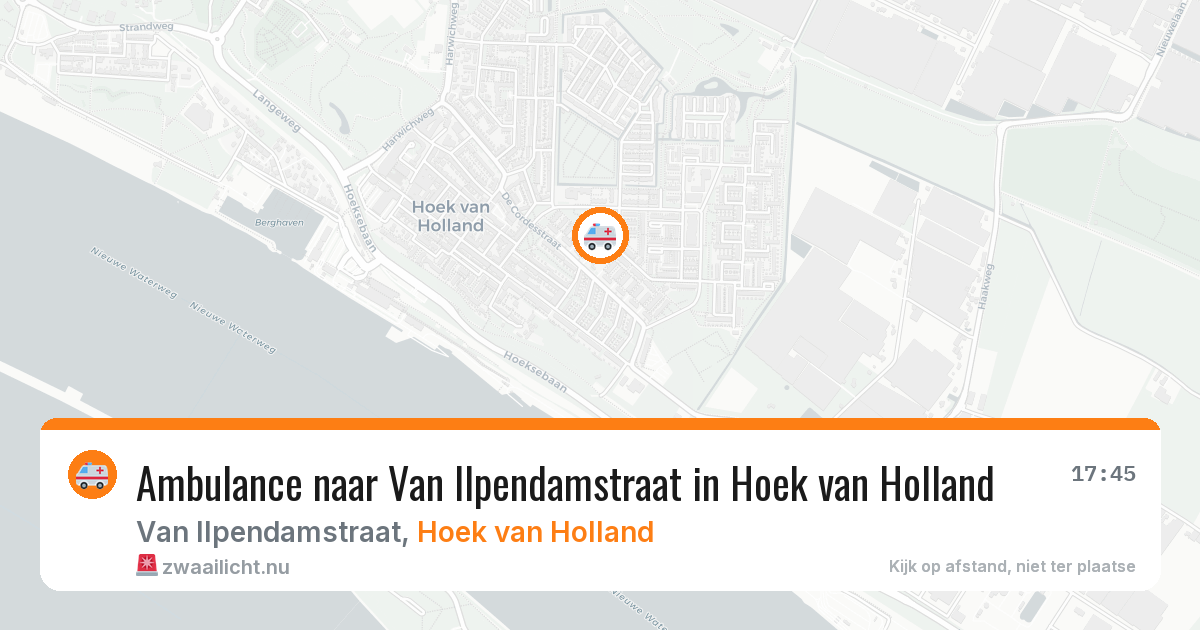 Ambulance naar Van Ilpendamstraat in Hoek van Holland — 26 mei 2026