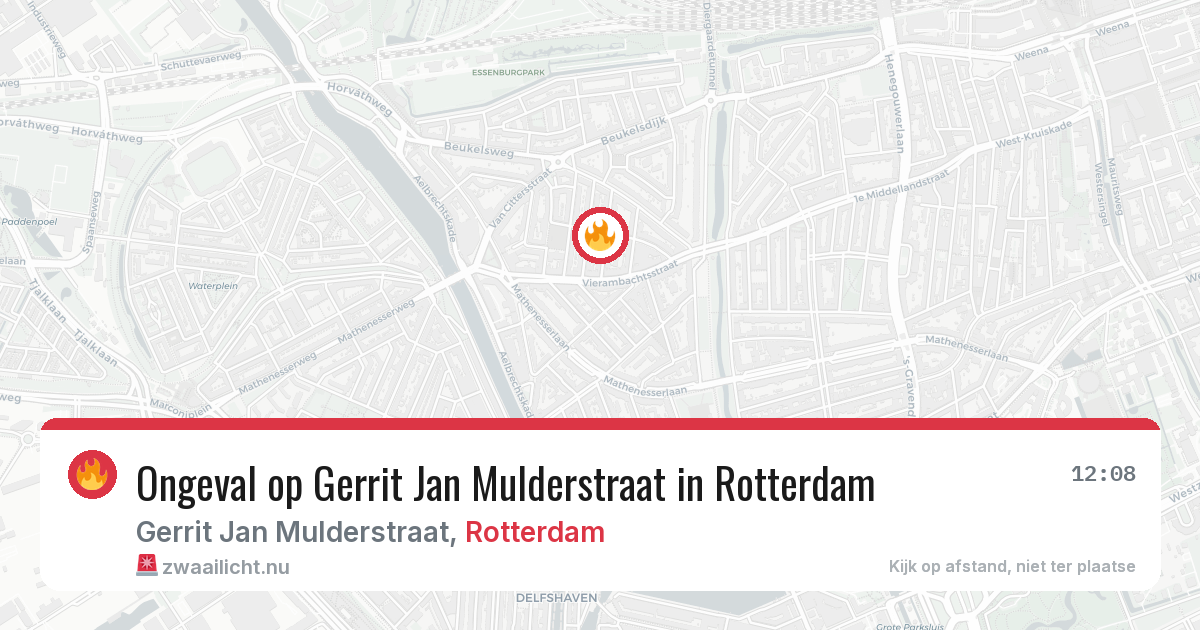 Ongeval op Gerrit Jan Mulderstraat in Rotterdam — 4 mei 2026