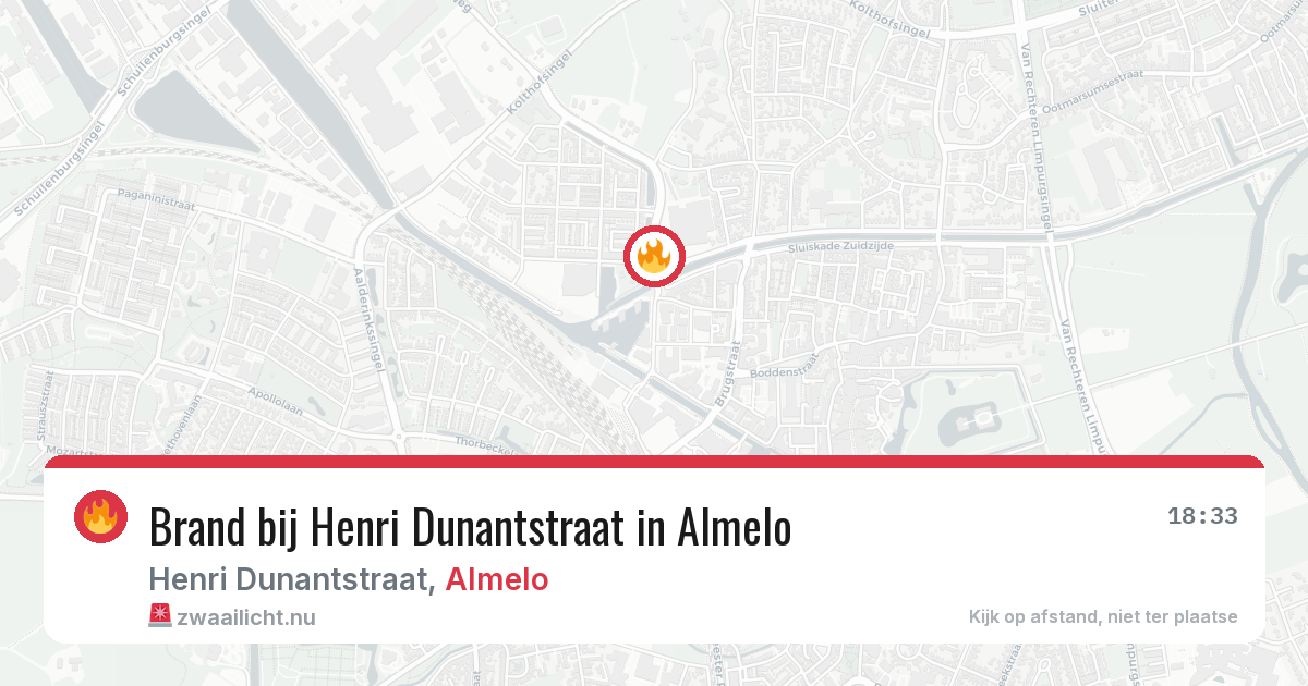 Brand bij Henri Dunantstraat in Almelo — 6 jun 2026