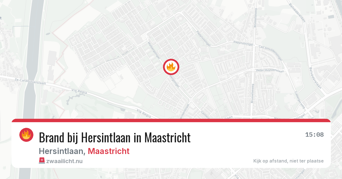 Brand bij Hersintlaan in Maastricht — 5 jun 2026