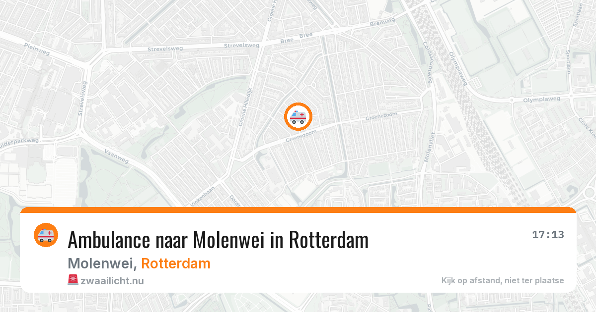 Ambulance naar Molenwei in Rotterdam — 1 jun 2026