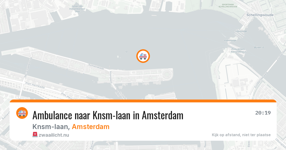 Ambulance naar Knsm-laan in Amsterdam — 13 jul 2026