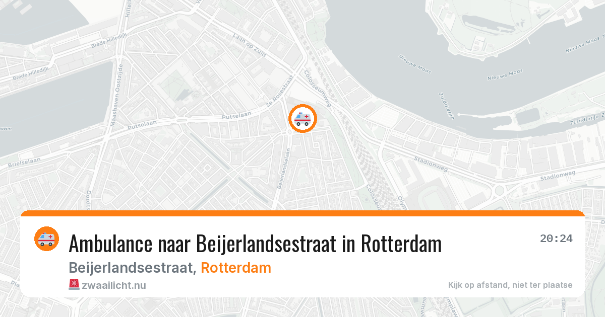 Ambulance naar Beijerlandsestraat in Rotterdam — 19 mrt 2026