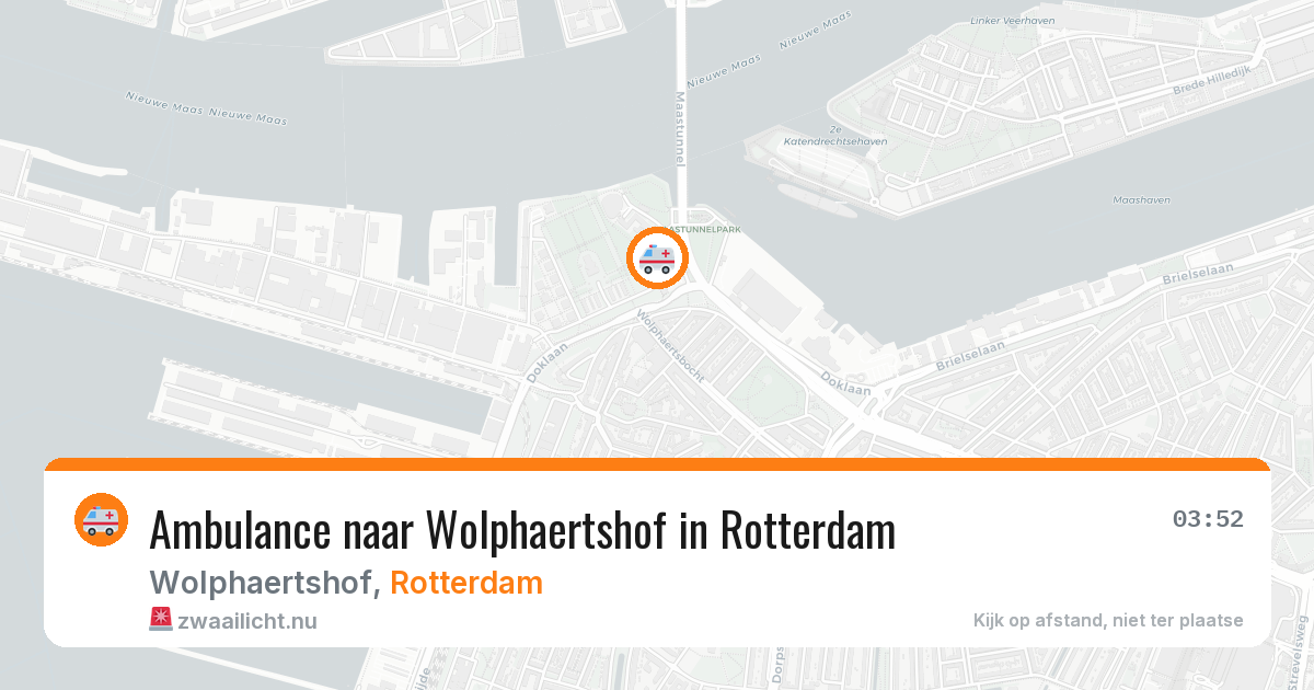 Ambulance naar Wolphaertshof in Rotterdam — 27 apr 2026