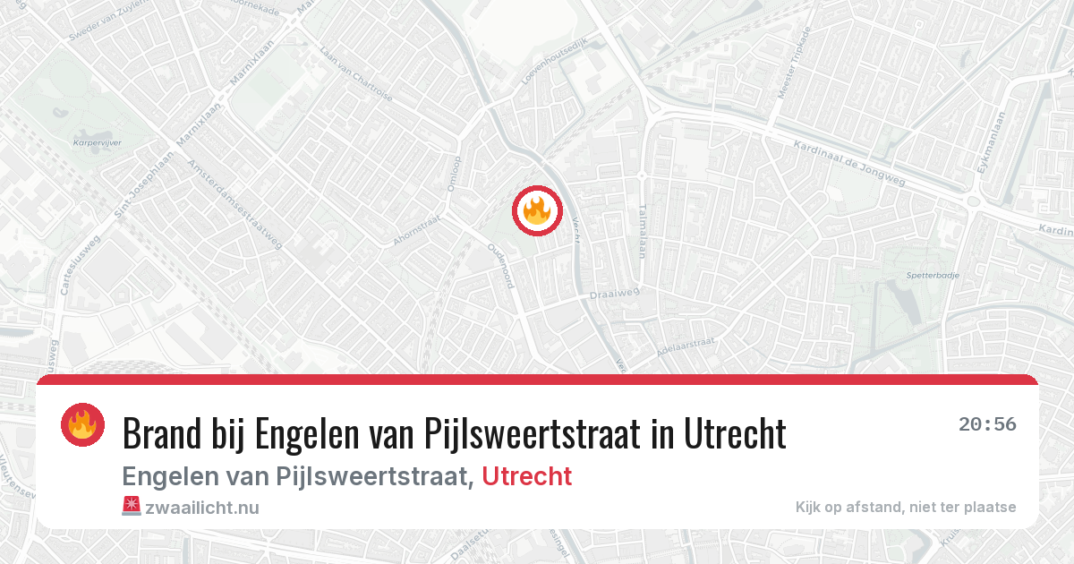 Brand bij Engelen van Pijlsweertstraat in Utrecht — 26 jul 2026