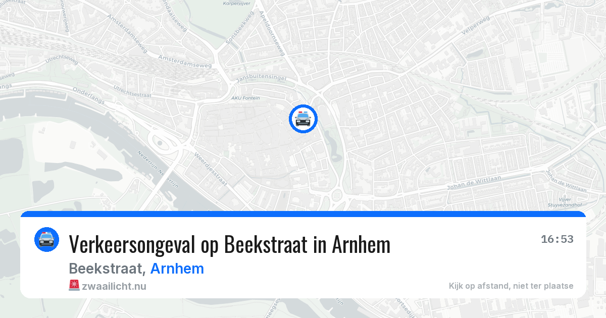 Verkeersongeval op Beekstraat in Arnhem — 27 jan 2026