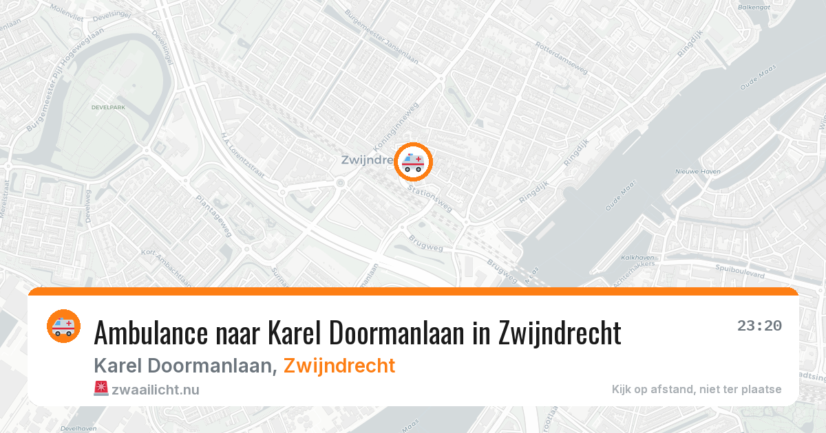 Ambulance naar Karel Doormanlaan in Zwijndrecht — 8 mei 2026