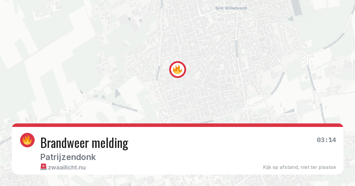Brandweer melding — 14 jul 2026