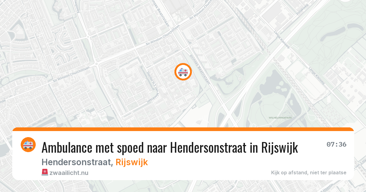 Ambulance met spoed naar Hendersonstraat in Rijswijk — 28 mrt 2026