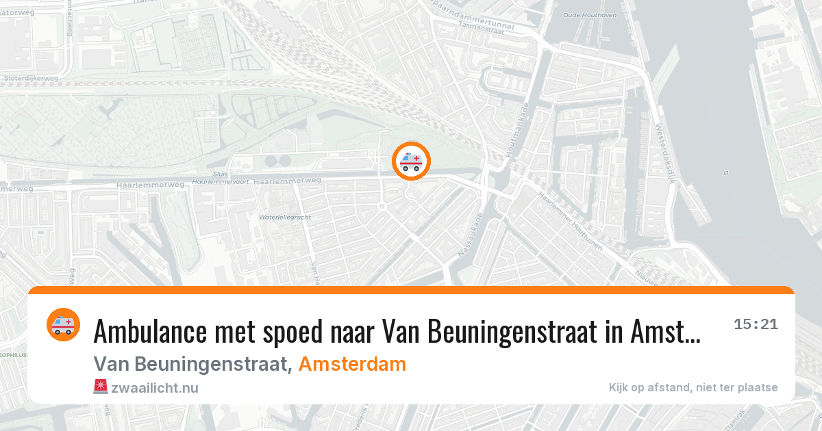 Ambulance met spoed naar Van Beuningenstraat in Amsterdam — 12 mei 2026