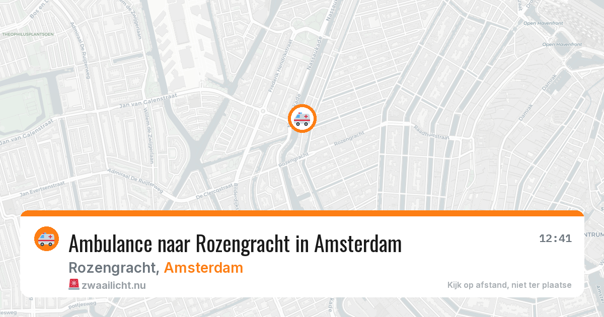 Ambulance naar Rozengracht in Amsterdam — 13 jul 2026