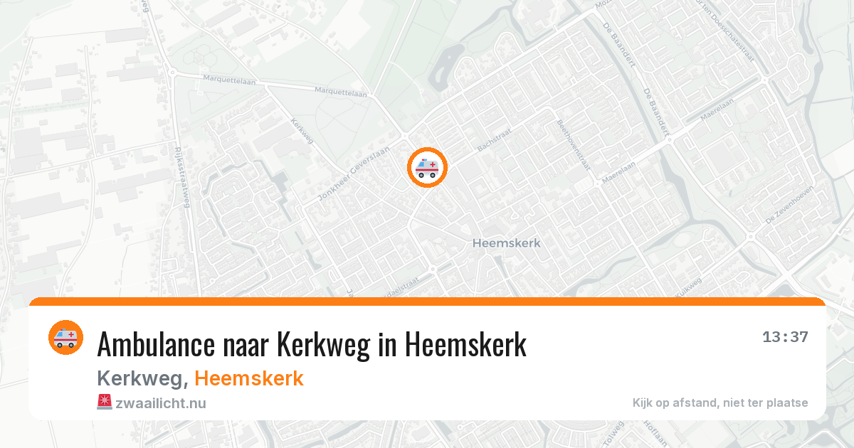 Ambulance naar Kerkweg in Heemskerk — 8 apr 2026