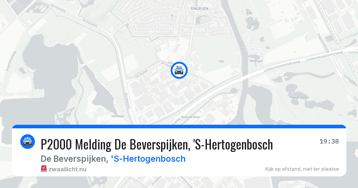 P2000 Melding De Beverspijken, 'S-Hertogenbosch — 6 mei 2026