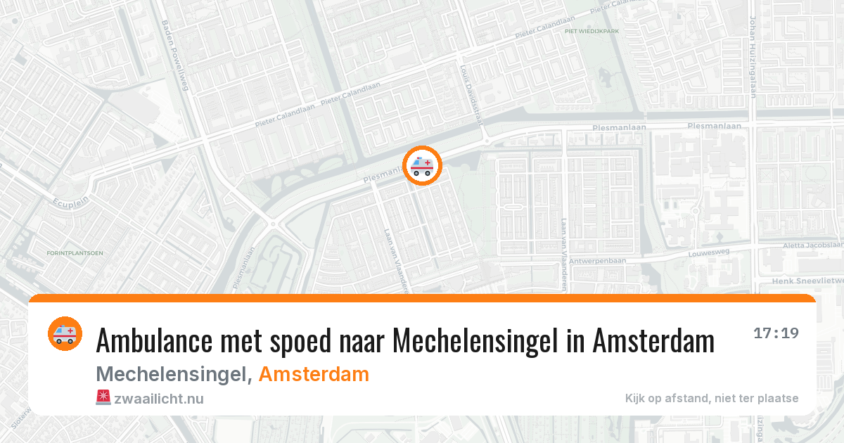 Ambulance met spoed naar Mechelensingel in Amsterdam — 16 jul 2026