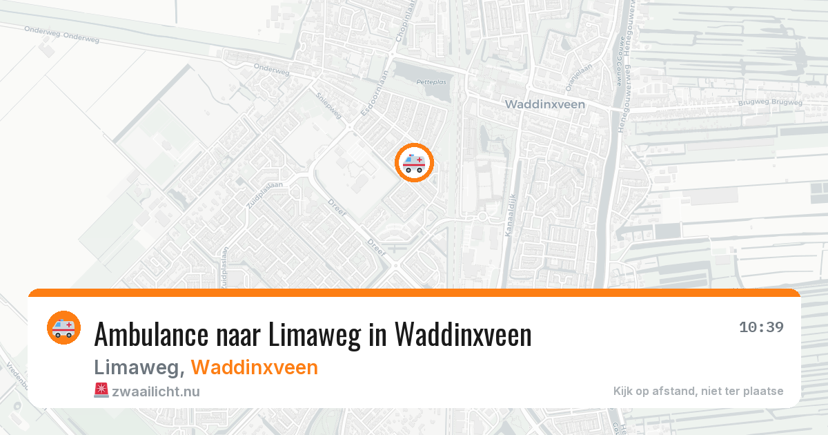 Ambulance naar Limaweg in Waddinxveen — 2 apr 2026