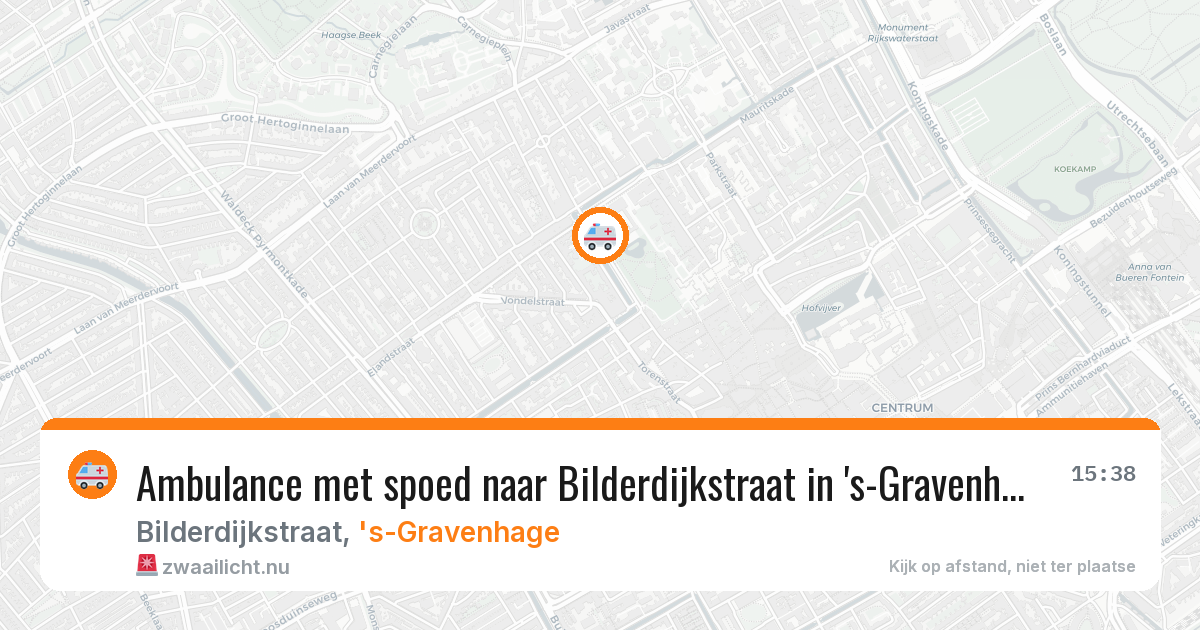 Ambulance met spoed naar Bilderdijkstraat in 's-Gravenhage — 24 jan 2026