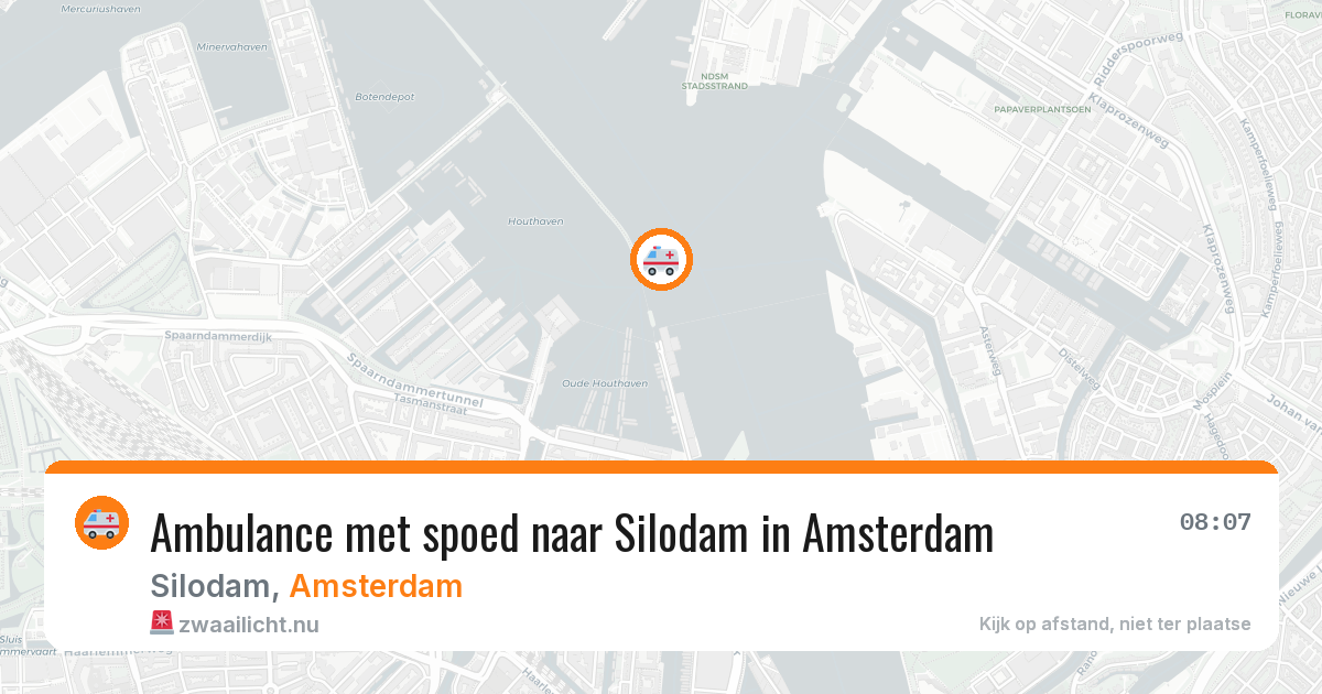Ambulance met spoed naar Silodam in Amsterdam — 22 mrt 2026