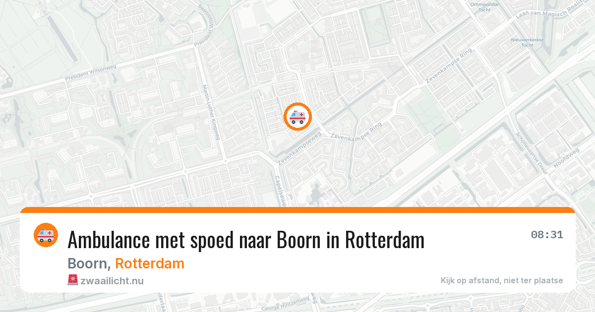 Ambulance met spoed naar Boorn in Rotterdam — 30 apr 2026