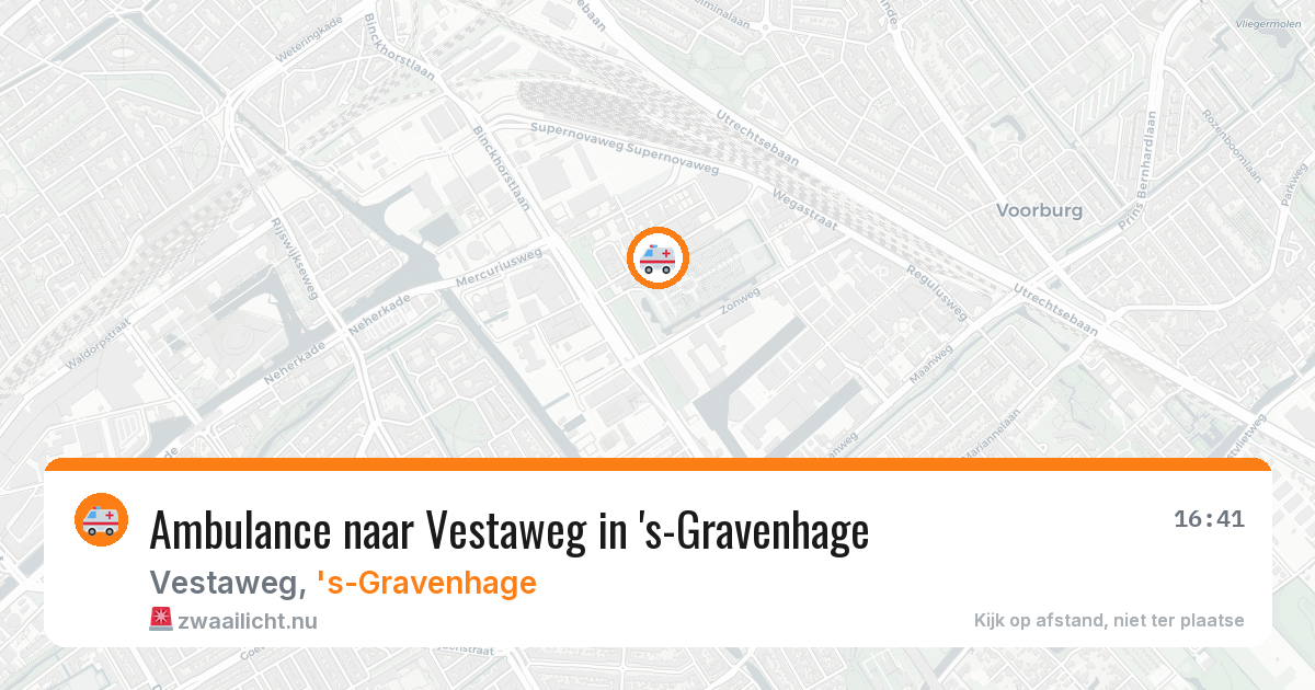 Ambulance naar Vestaweg in 's-Gravenhage — 26 apr 2026
