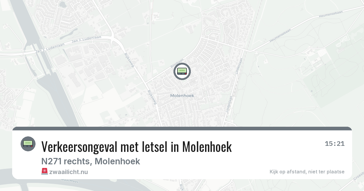 Verkeersongeval met letsel in Molenhoek — 7 jul 2026