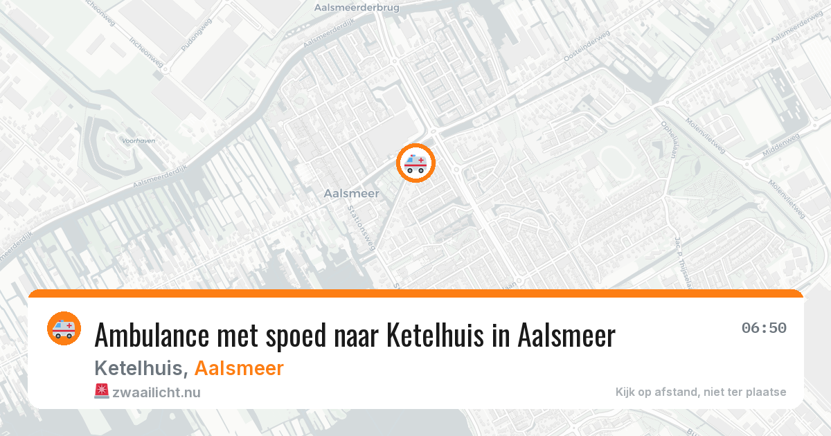 Ambulance met spoed naar Ketelhuis in Aalsmeer — 27 jul 2026