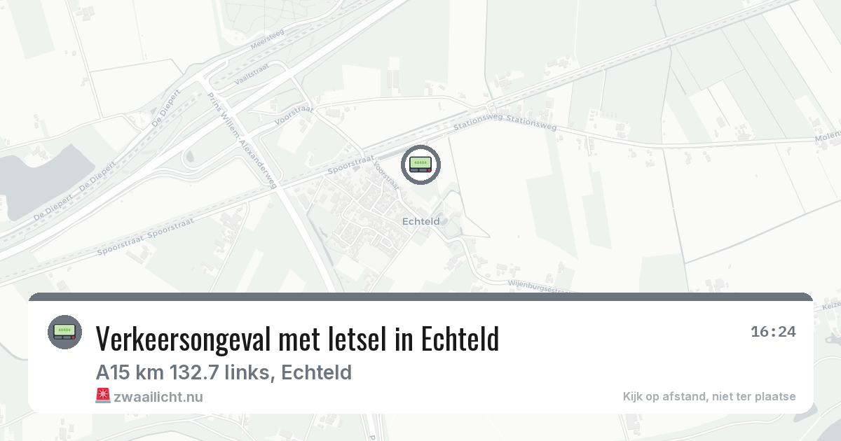 Verkeersongeval met letsel in Echteld — 2 apr 2026