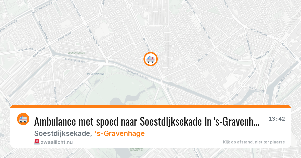 Ambulance met spoed naar Soestdijksekade in 's-Gravenhage — 12 jul 2026