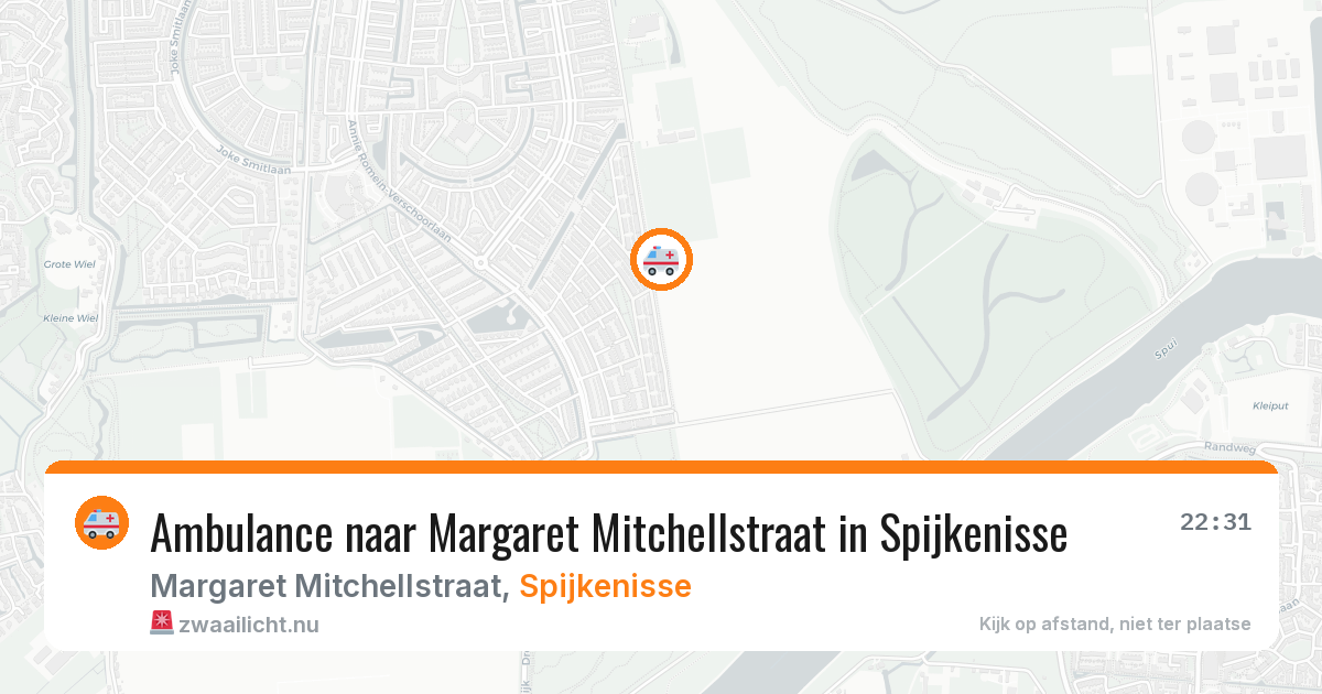 Ambulance naar Margaret Mitchellstraat in Spijkenisse — 4 jun 2026