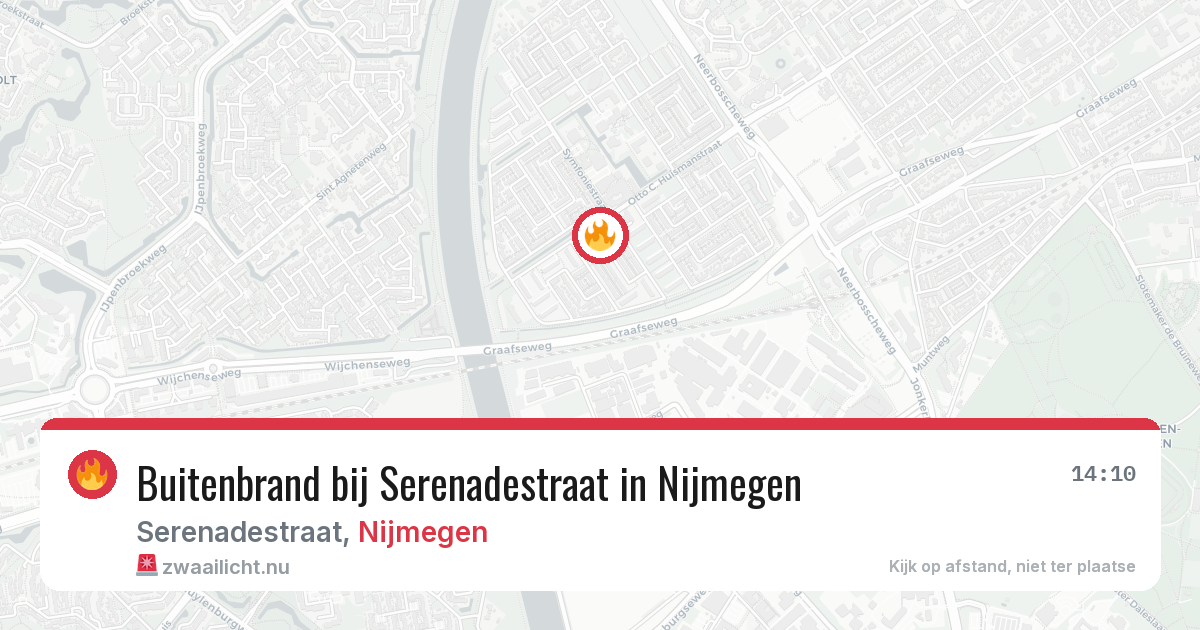 Buitenbrand bij Serenadestraat in Nijmegen — 3 jul 2026