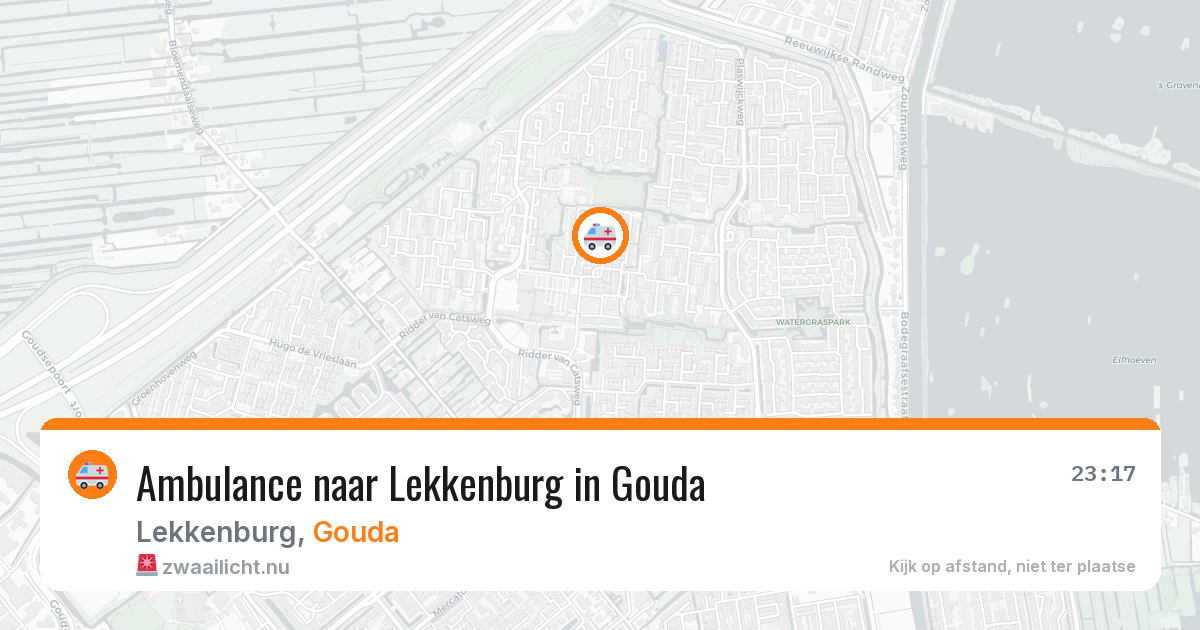 Ambulance naar Lekkenburg in Gouda — 17 mrt 2026