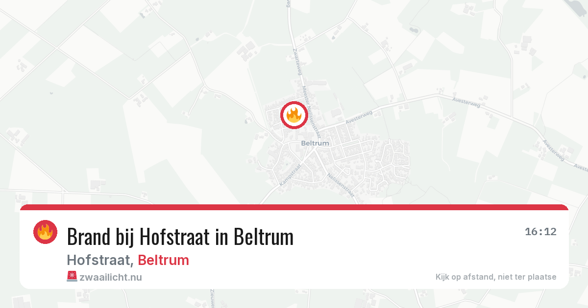 Brand bij Hofstraat in Beltrum — 28 mei 2026