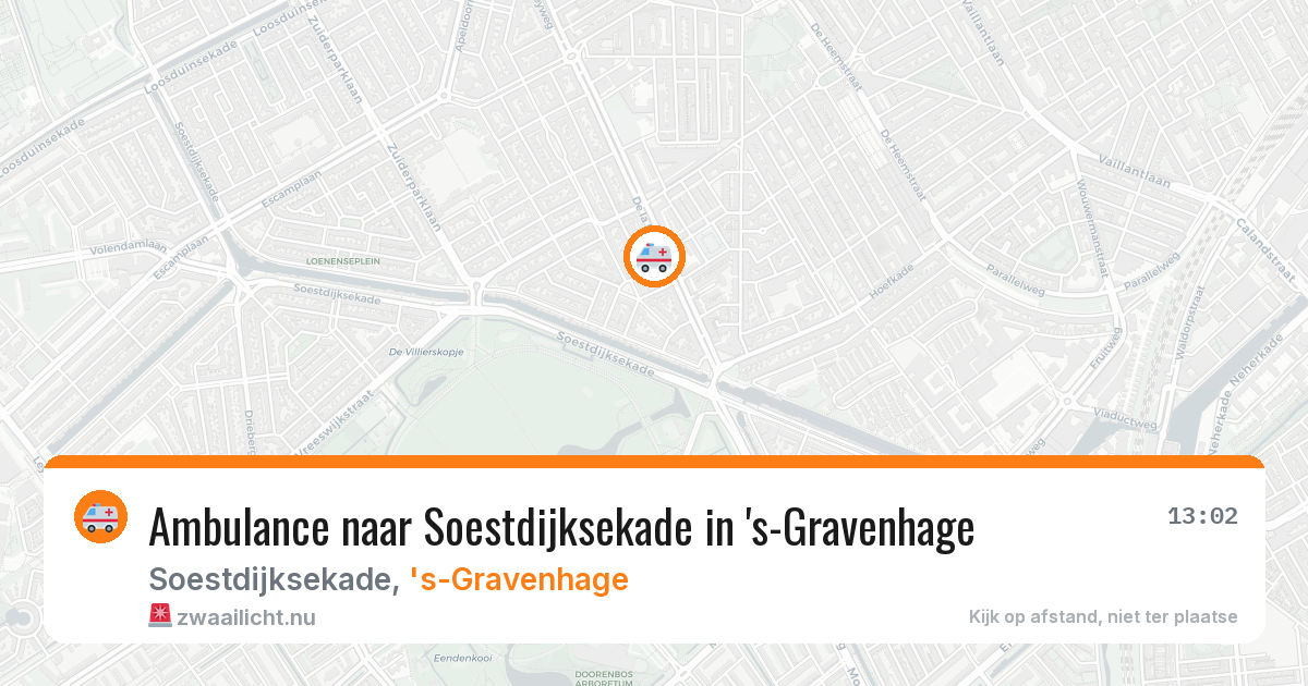 Ambulance naar Soestdijksekade in 's-Gravenhage — 23 mrt 2026