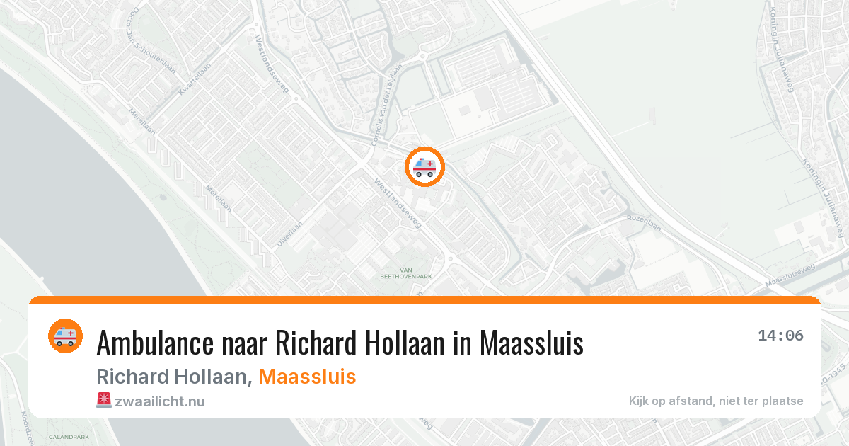 Ambulance naar Richard Hollaan in Maassluis — 17 jul 2026