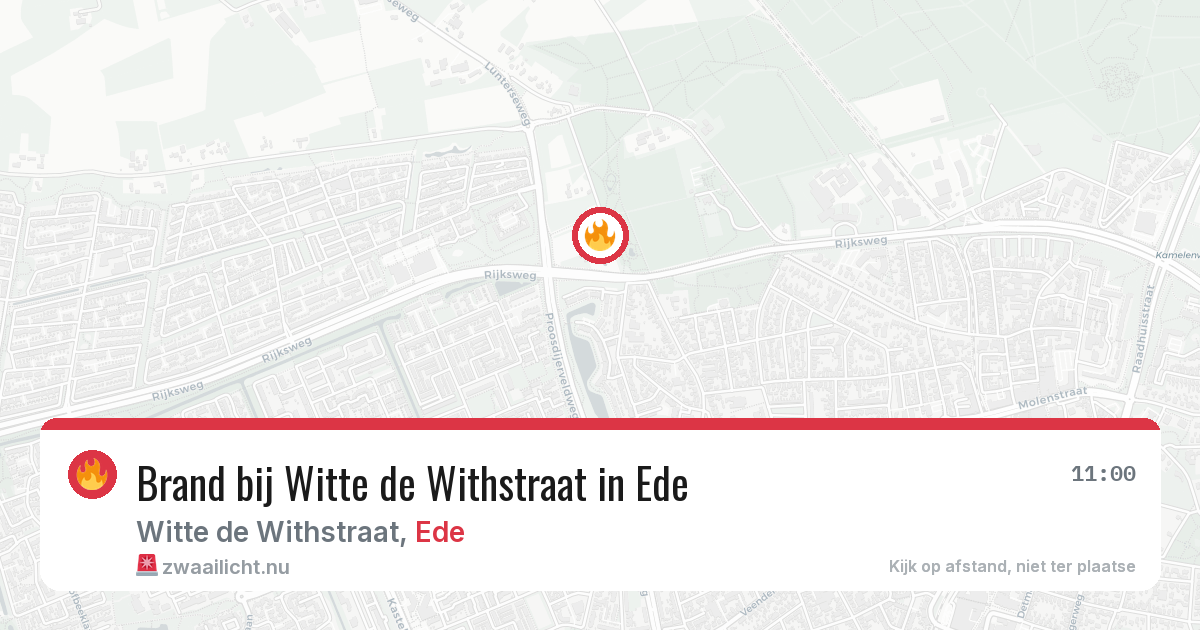 Brand bij Witte de Withstraat in Ede — 30 mei 2026