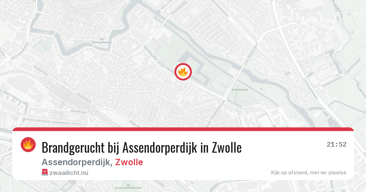 Brandgerucht bij Assendorperdijk in Zwolle — 3 jun 2026