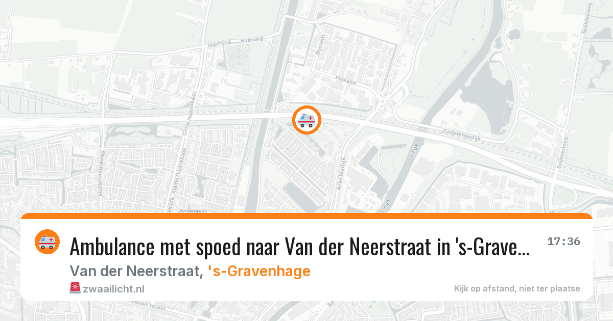 Ambulance met spoed naar Van der Neerstraat in 's-Gravenhage — 3 mrt 2026