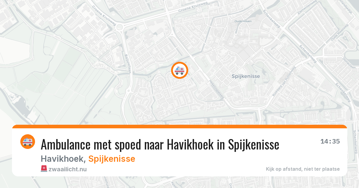 Ambulance met spoed naar Havikhoek in Spijkenisse — 7 jun 2026
