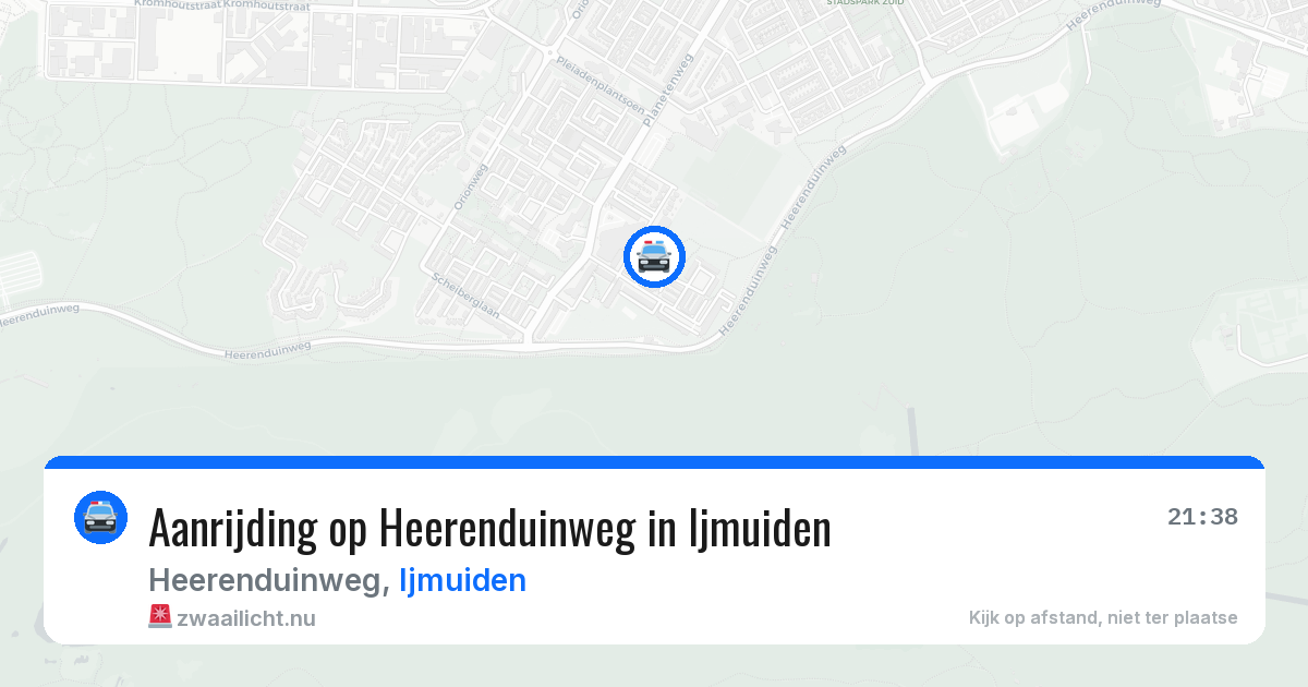Aanrijding op Heerenduinweg in Ijmuiden — 6 apr 2026