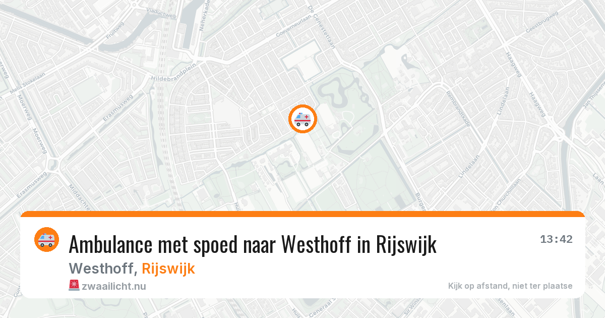 Ambulance met spoed naar Westhoff in Rijswijk — 6 jun 2026