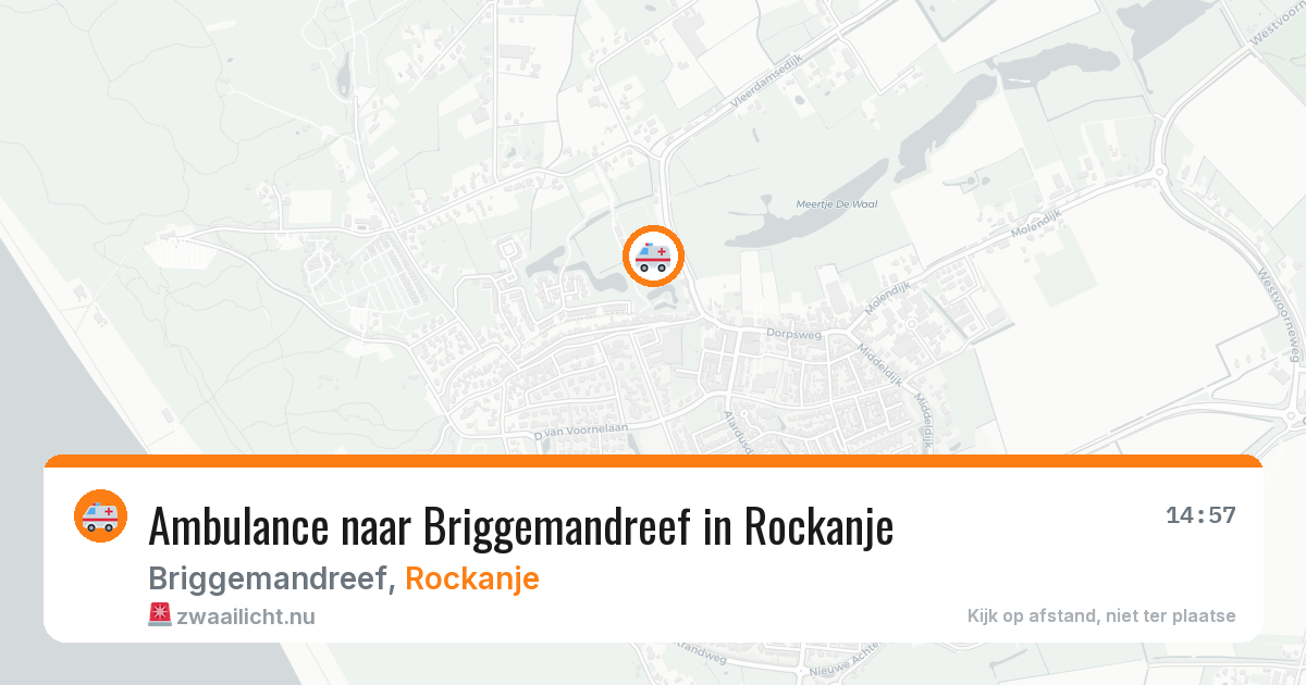 Ambulance naar Briggemandreef in Rockanje — 20 jul 2026