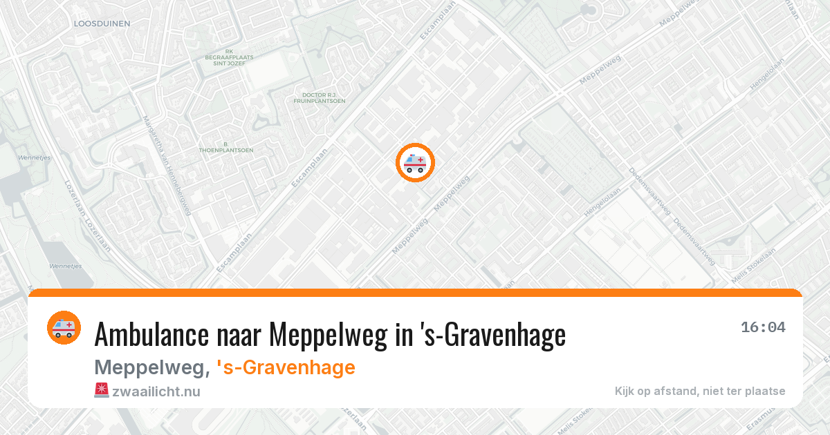 Ambulance naar Meppelweg in 's-Gravenhage — 26 feb 2026