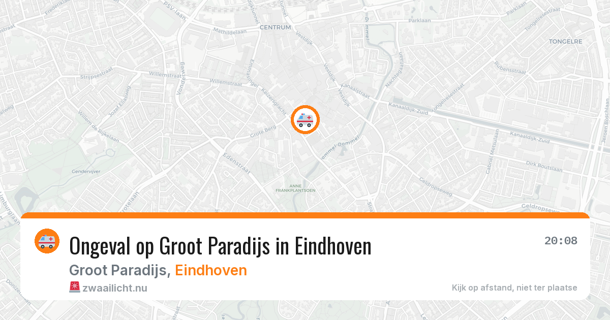 Ongeval op Groot Paradijs in Eindhoven — 23 jan 2026