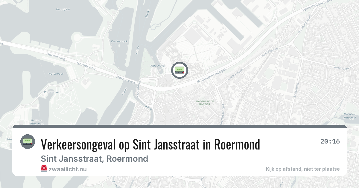 Verkeersongeval op Sint Jansstraat in Roermond — 14 jul 2026