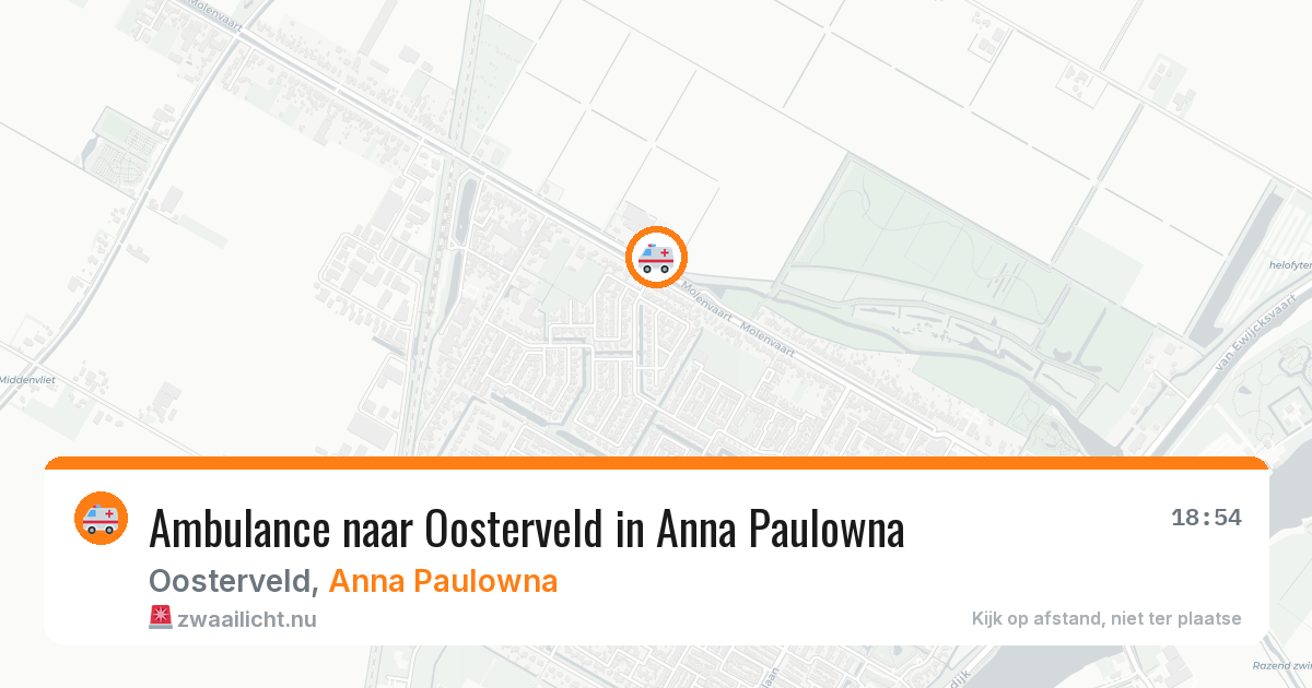 Ambulance naar Oosterveld in Anna Paulowna — 13 mei 2026