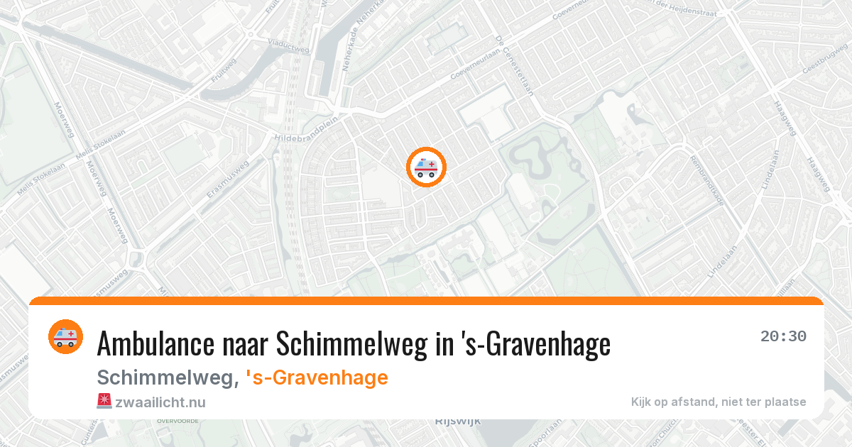 Ambulance naar Schimmelweg in 's-Gravenhage — 28 mei 2026