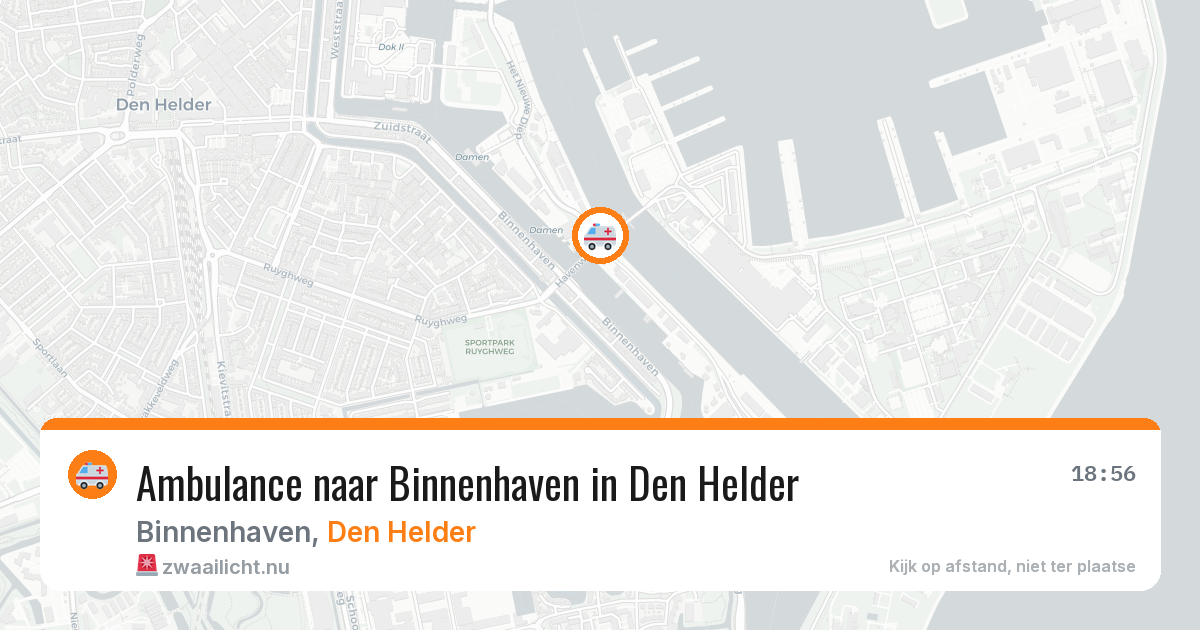 Ambulance naar Binnenhaven in Den Helder — 21 jul 2026