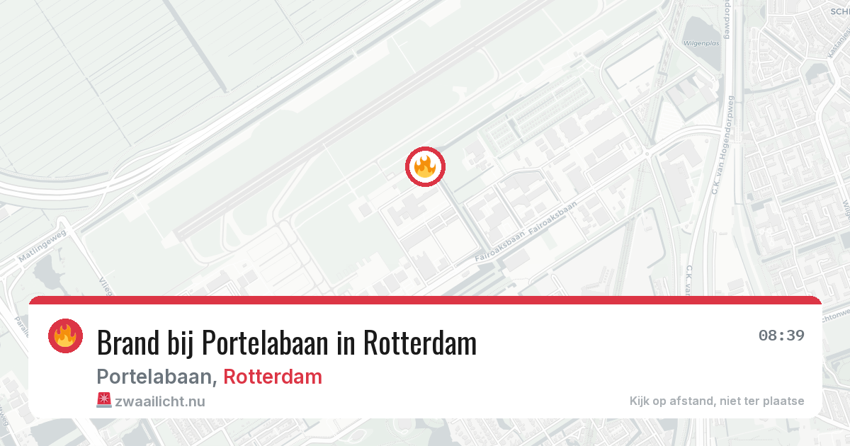 Brand bij Portelabaan in Rotterdam — 30 mei 2026
