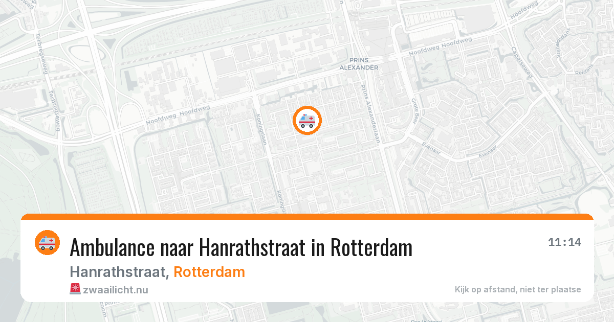 Ambulance naar Hanrathstraat in Rotterdam — 11 jul 2026