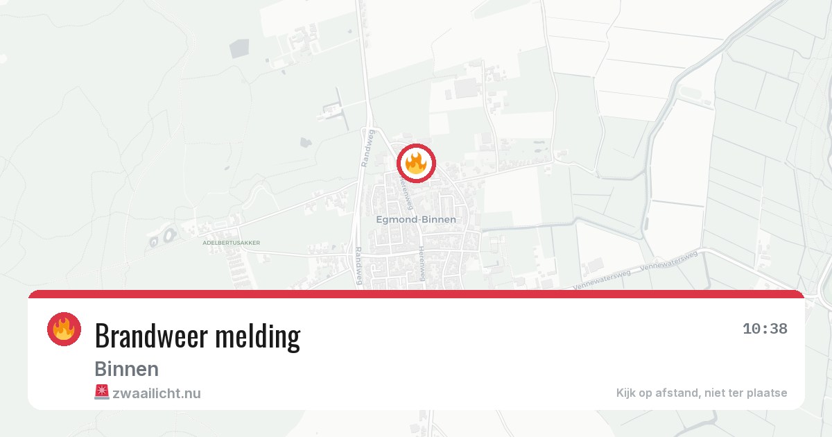 Brandweer melding — 9 jul 2026